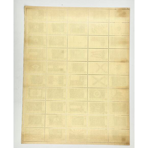 1976 US Mint Bicentennial State Flags Unhinged Sheet 50 Stamps 13 Cent - Picture 3 of 3